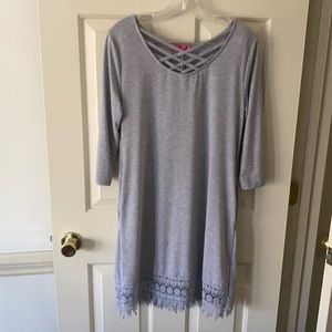Simply Southern gray dress Medium swimsuit coverup